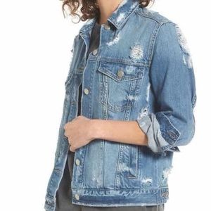 BP Nordstrom Distressed Denim Jean Jacket
